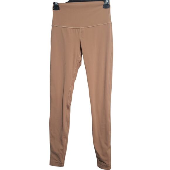 Lululemon Align High-Rise Pant 28" Dusty Clay Size 6 GUC Double-Lined Nulu - Picture 2 of 5